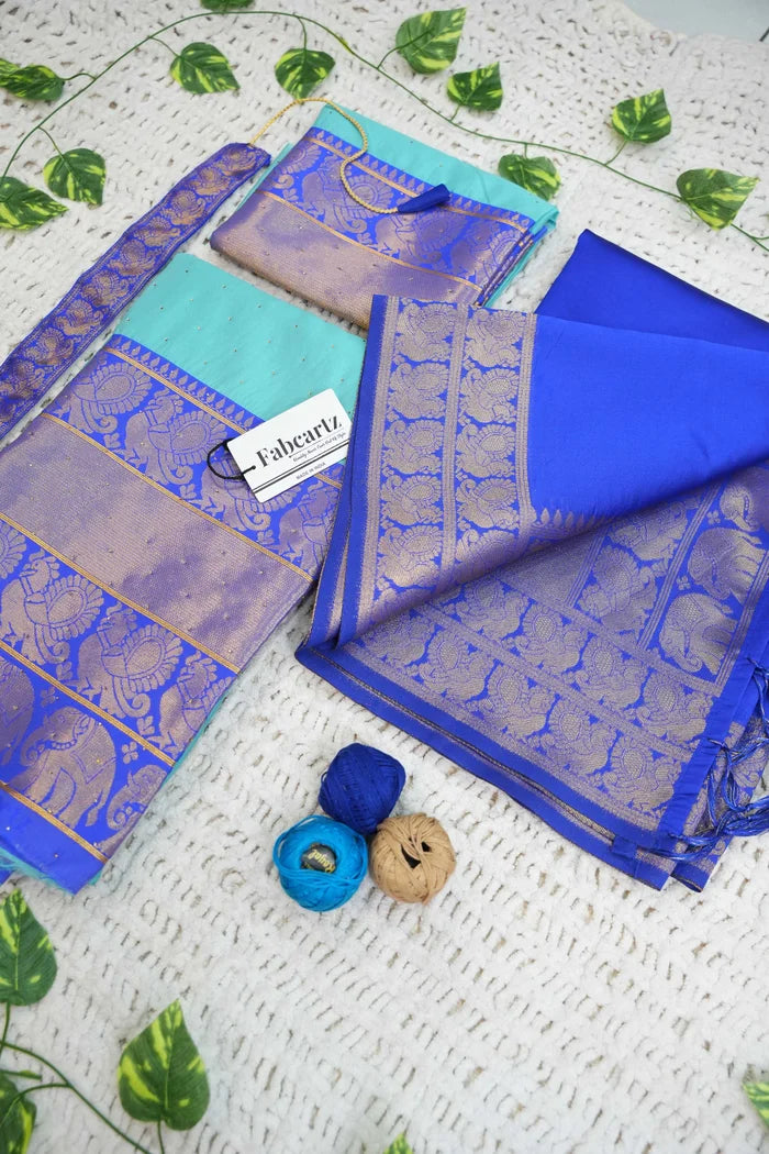 South Indian Festival Traditional Half Saree (Shiro)
