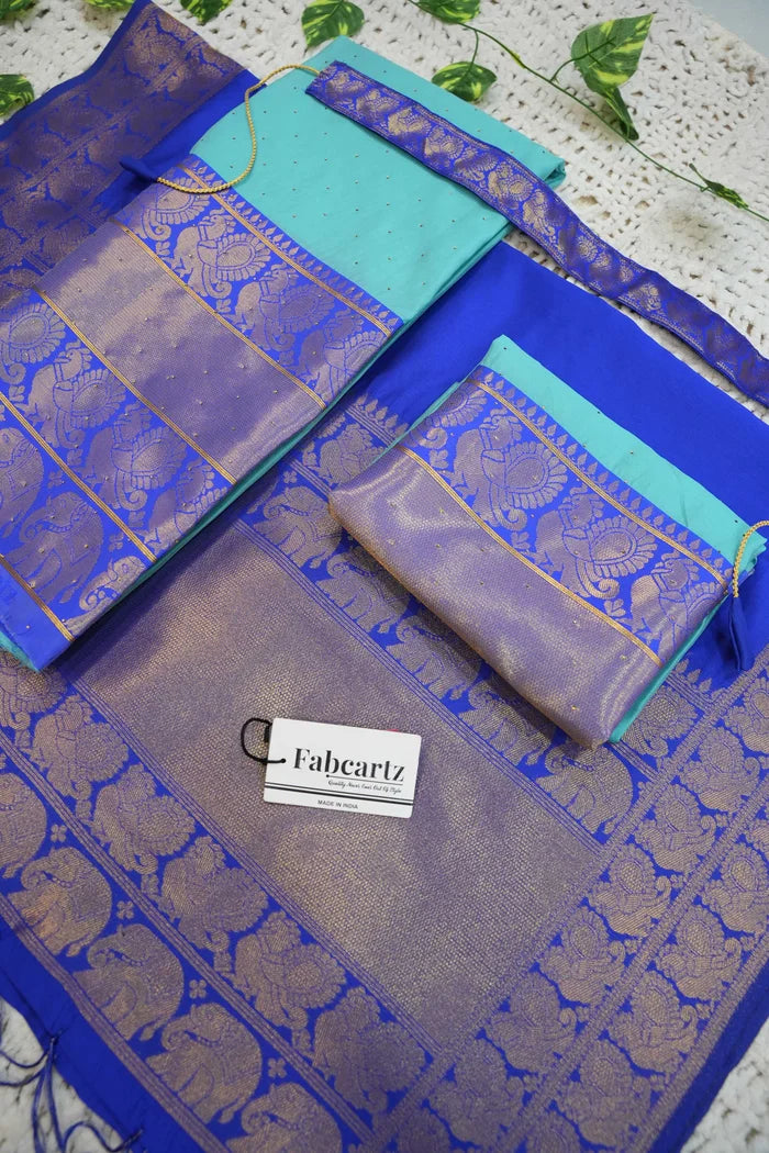 South Indian Festival Traditional Half Saree (Shiro)