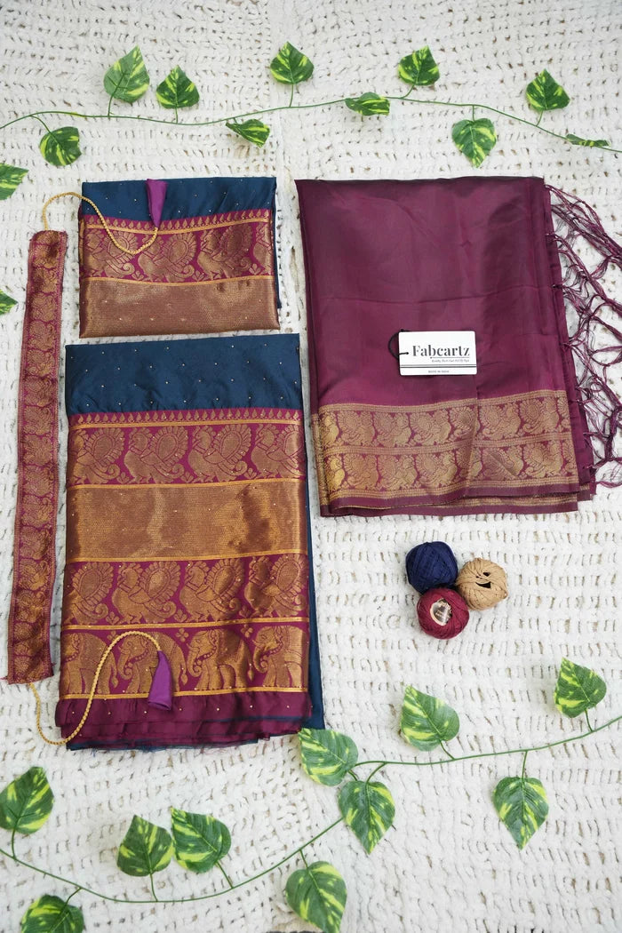 South Indian Festival Traditional Half Saree (Shiro)