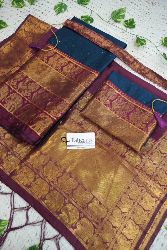 South Indian Festival Traditional Half Saree (Shiro)
