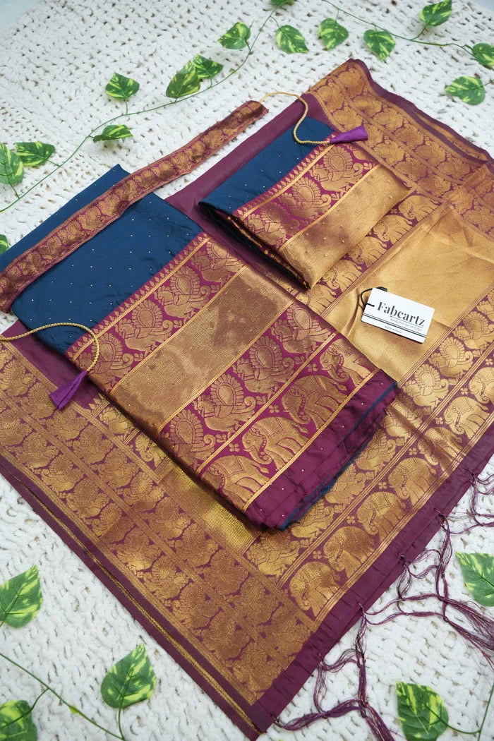 South Indian Festival Traditional Half Saree (Shiro)