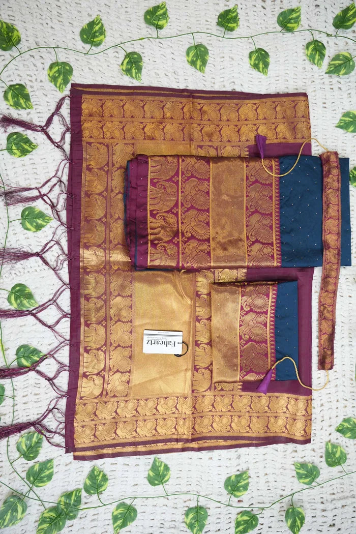 South Indian Festival Traditional Half Saree (Shiro)