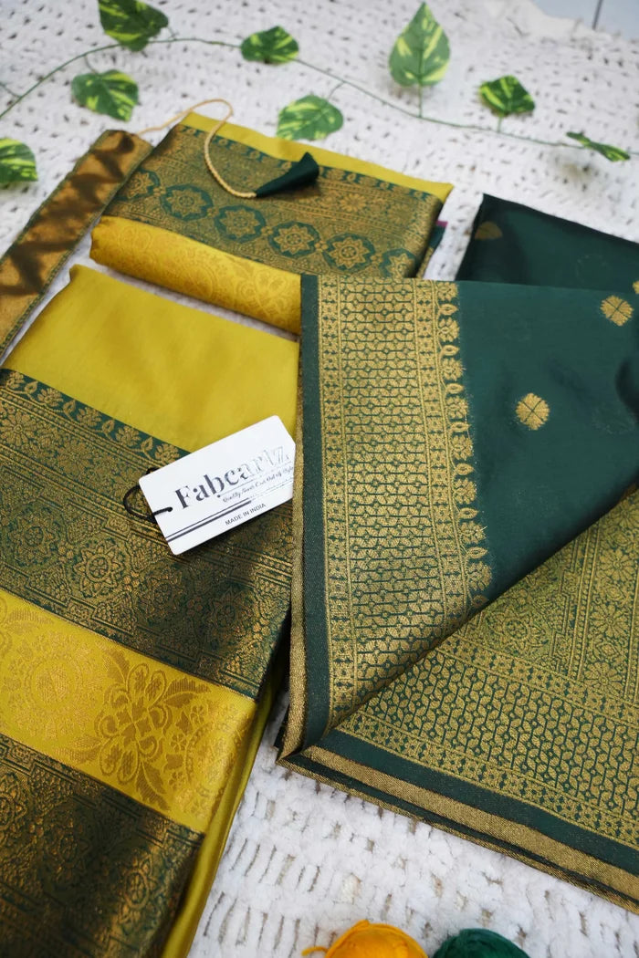 South Indian Festival Traditional Half Saree (UniversalPlain)