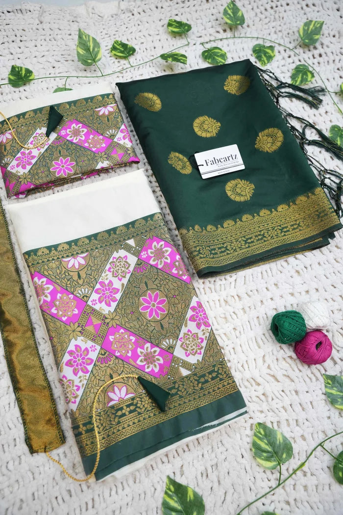 South Indian Festival Traditional Half Saree (Crax Pattu)