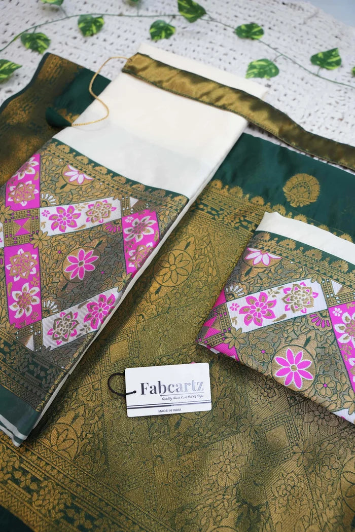 South Indian Festival Traditional Half Saree (Crax Pattu)