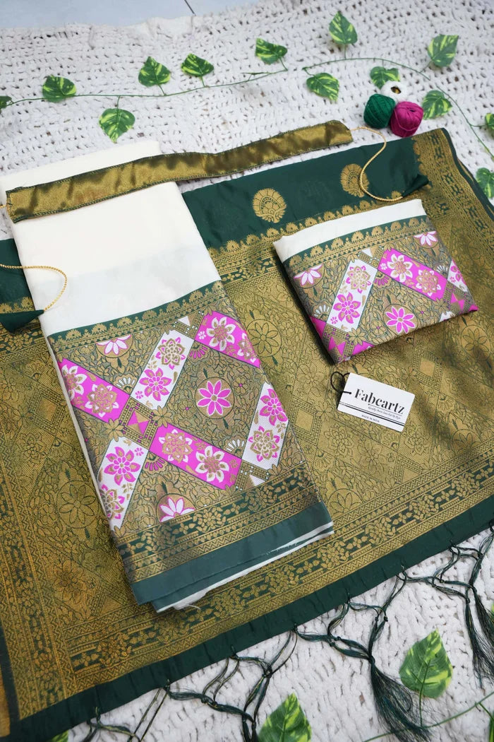 South Indian Festival Traditional Half Saree (Crax Pattu)