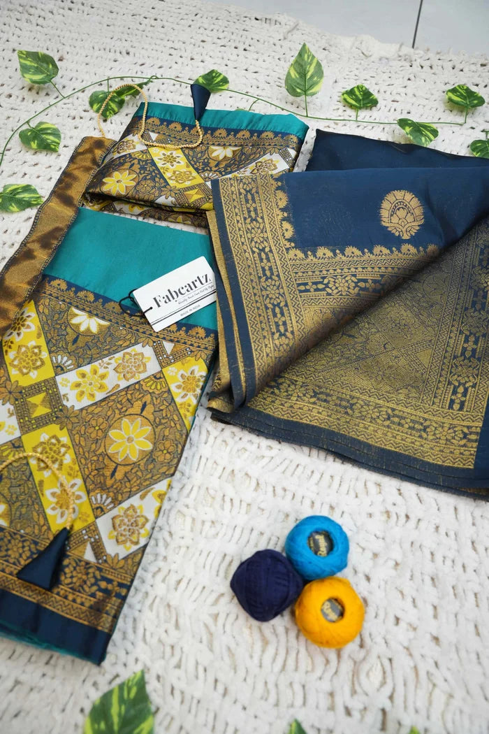 South Indian Festival Traditional Half Saree (Crax Pattu)