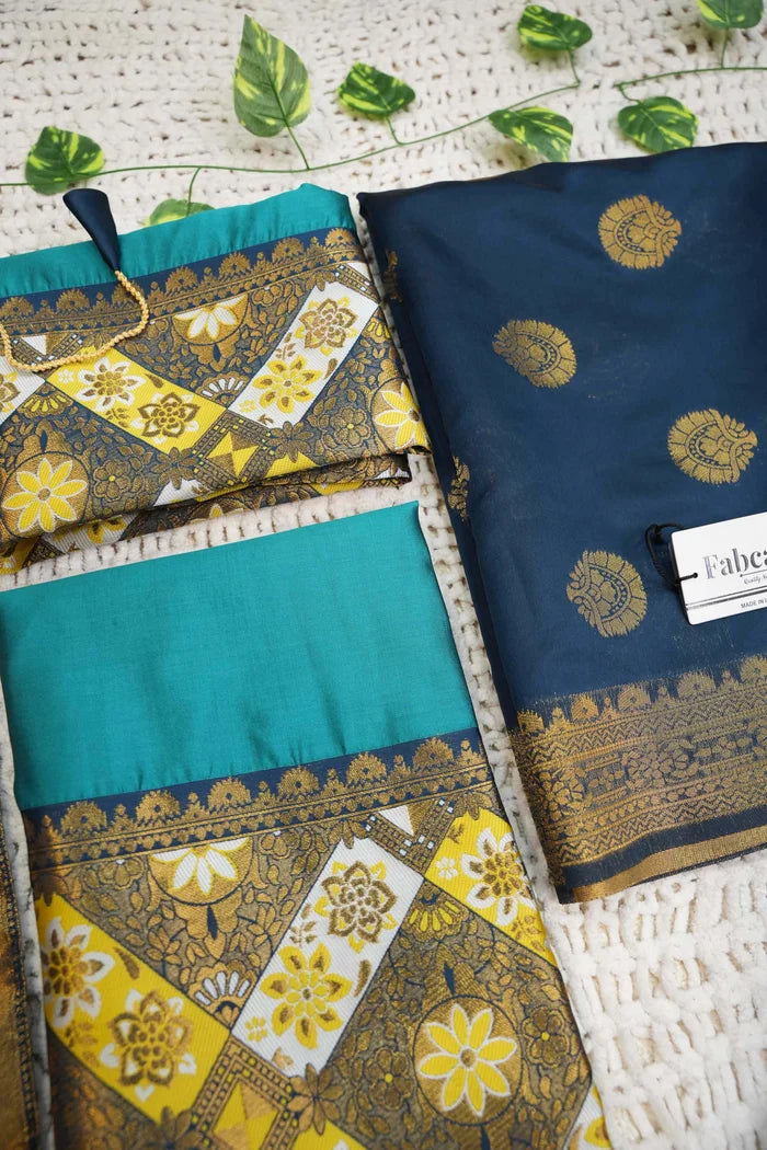 South Indian Festival Traditional Half Saree (Crax Pattu)