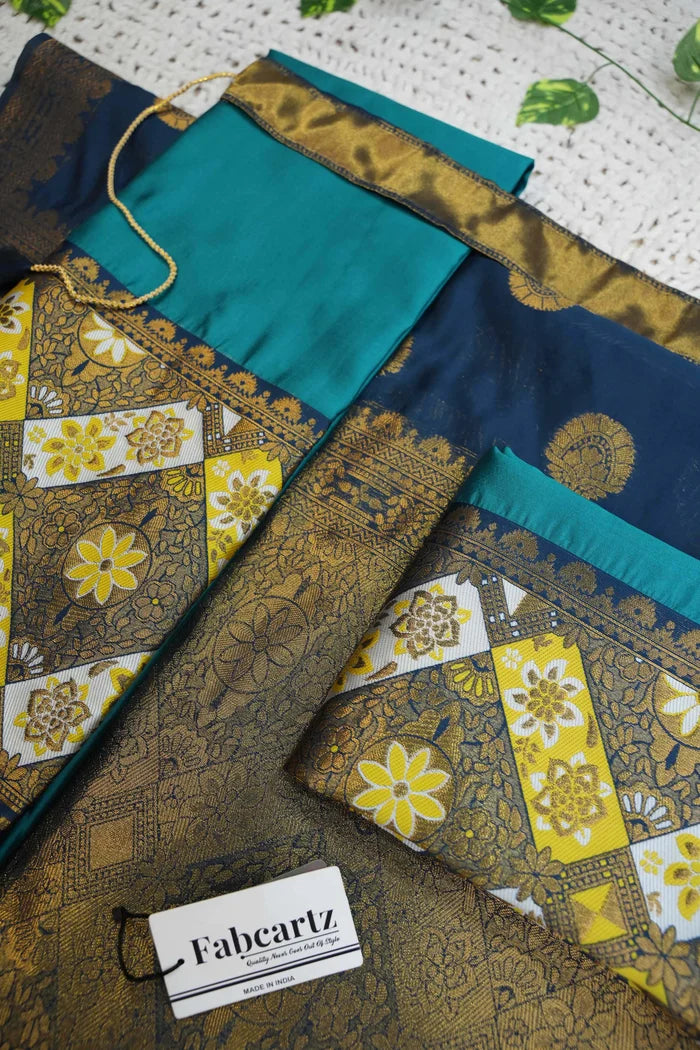 South Indian Festival Traditional Half Saree (Crax Pattu)