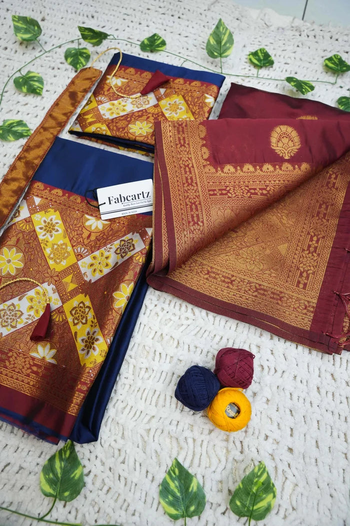 South Indian Festival Traditional Half Saree (Crax Pattu)