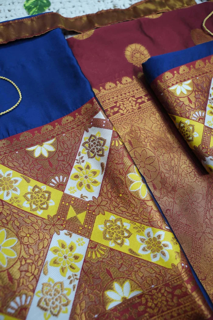 South Indian Festival Traditional Half Saree (Crax Pattu)