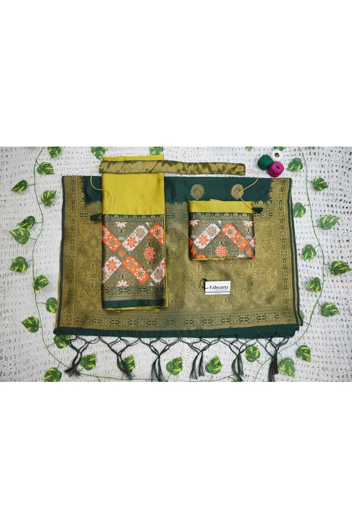 South Indian Festival Traditional Half Saree (Crax Pattu)