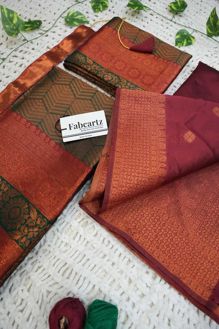 South Indian Festival Traditional Half Saree (UniversalWork)