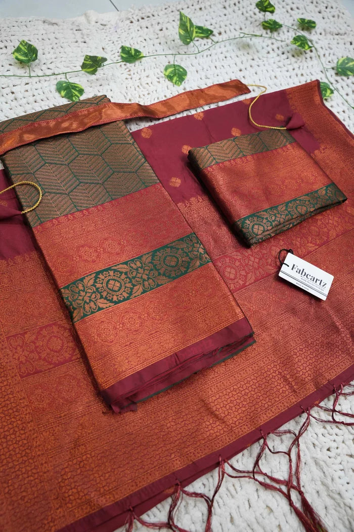 South Indian Festival Traditional Half Saree (UniversalWork)