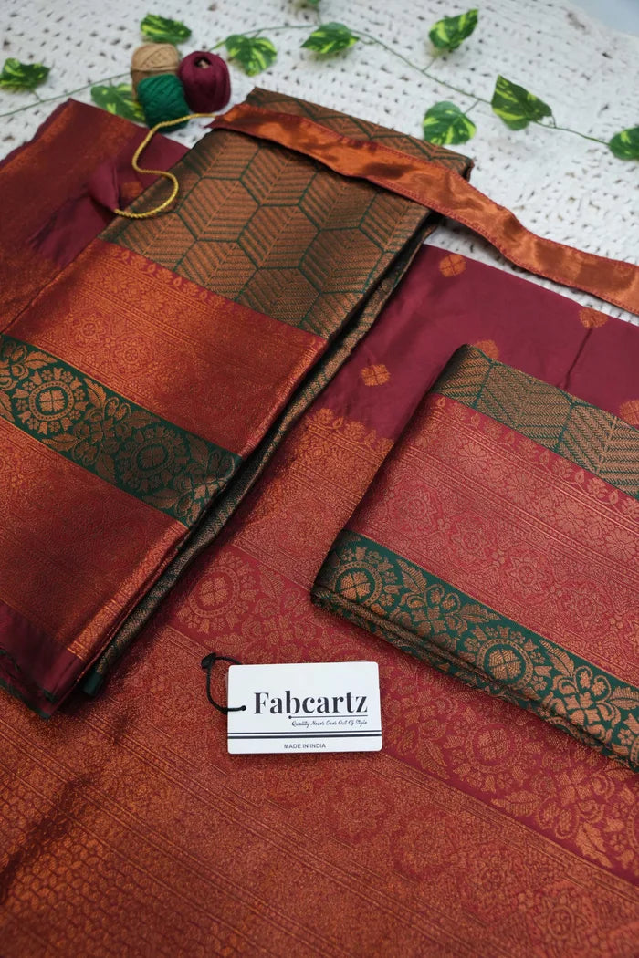 South Indian Festival Traditional Half Saree (UniversalWork)
