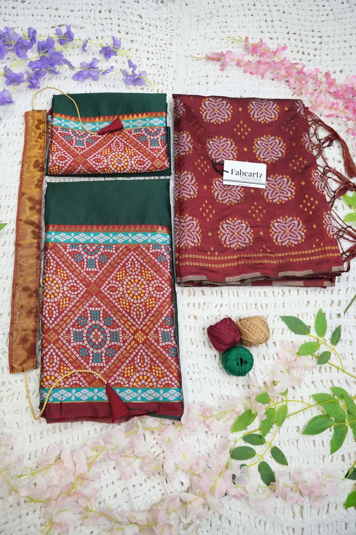 దక్షిణ భారత పండుగ సాంప్రదాయ హాఫ్ చీర (ఛవి)