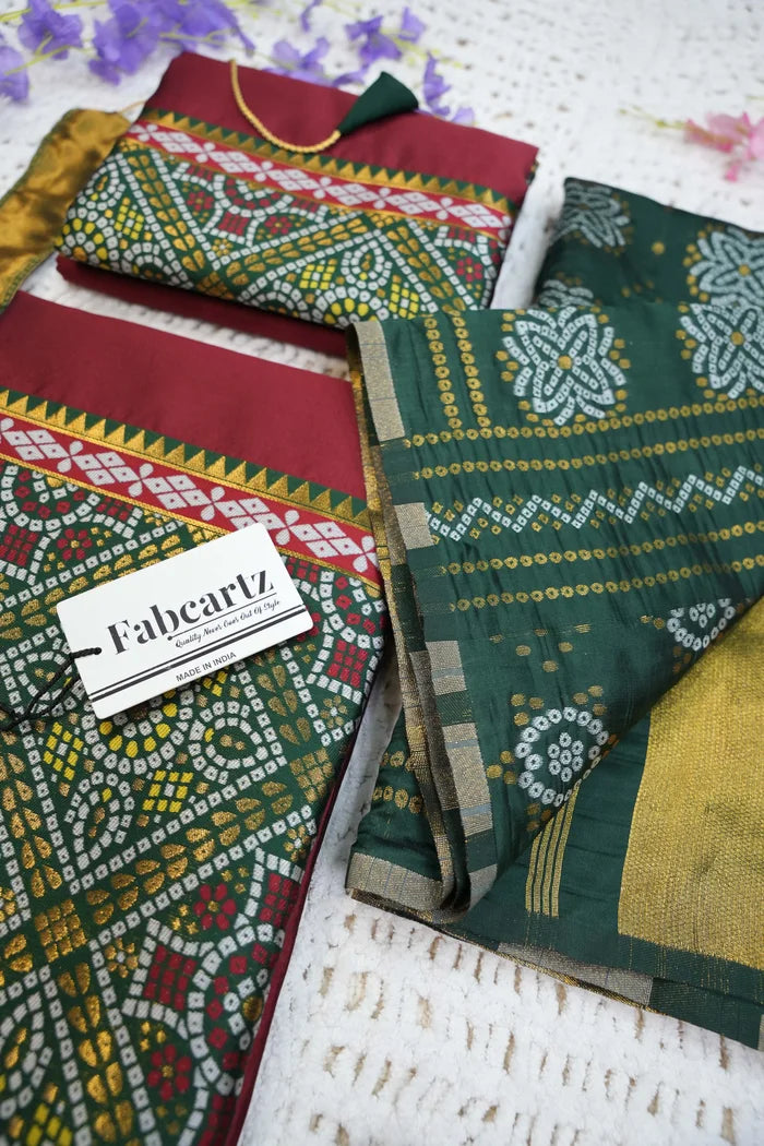 దక్షిణ భారత పండుగ సాంప్రదాయ హాఫ్ చీర (ఛవి)