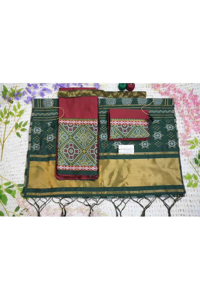 దక్షిణ భారత పండుగ సాంప్రదాయ హాఫ్ చీర (ఛవి)