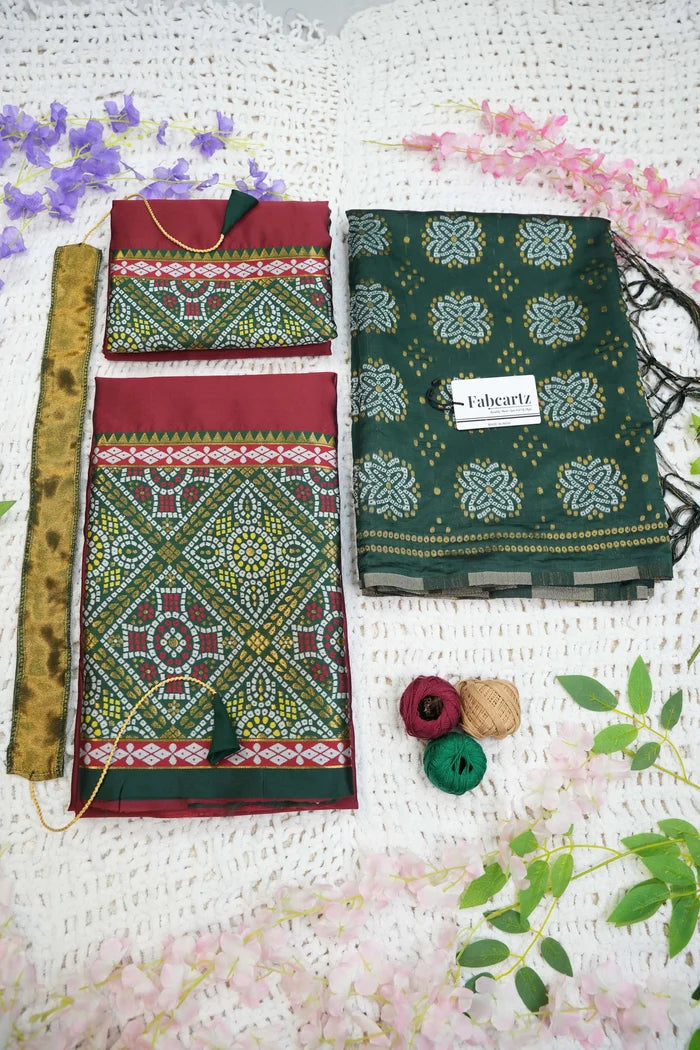 దక్షిణ భారత పండుగ సాంప్రదాయ హాఫ్ చీర (ఛవి)