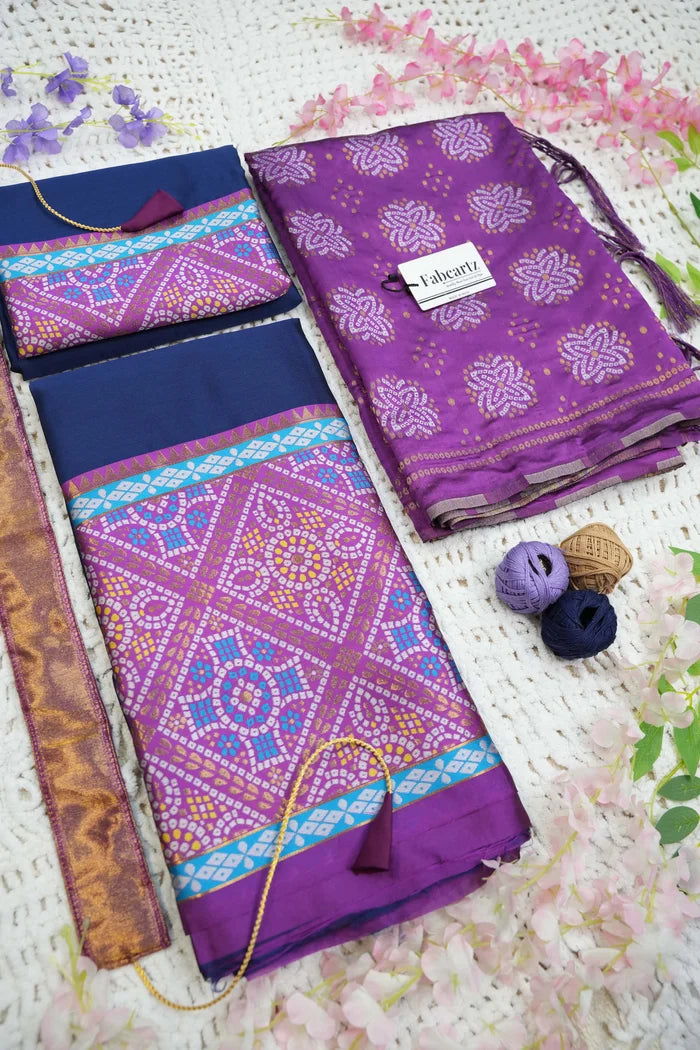 దక్షిణ భారత పండుగ సాంప్రదాయ హాఫ్ చీర (ఛవి)