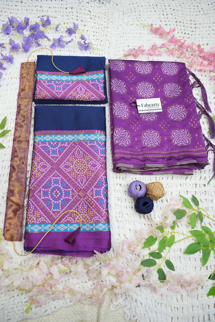 దక్షిణ భారత పండుగ సాంప్రదాయ హాఫ్ చీర (ఛవి)