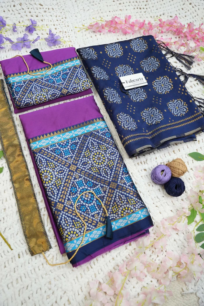 దక్షిణ భారత పండుగ సాంప్రదాయ హాఫ్ చీర (ఛవి)