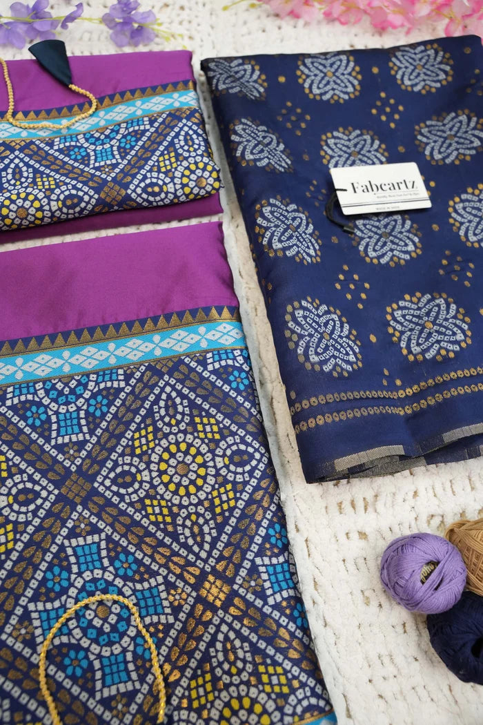 దక్షిణ భారత పండుగ సాంప్రదాయ హాఫ్ చీర (ఛవి)