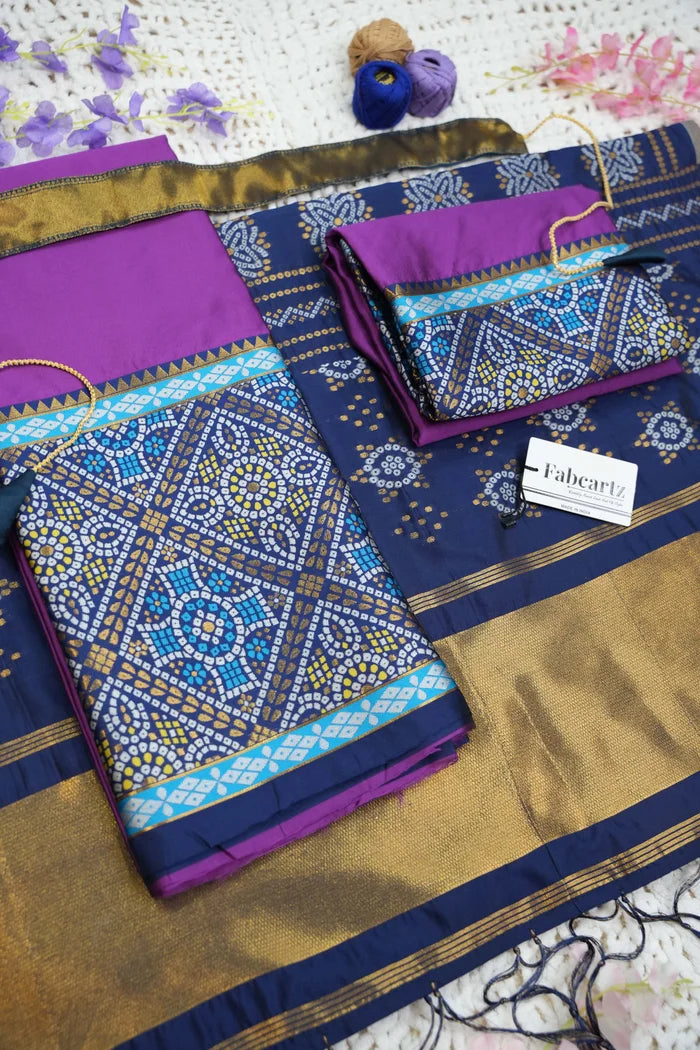 దక్షిణ భారత పండుగ సాంప్రదాయ హాఫ్ చీర (ఛవి)