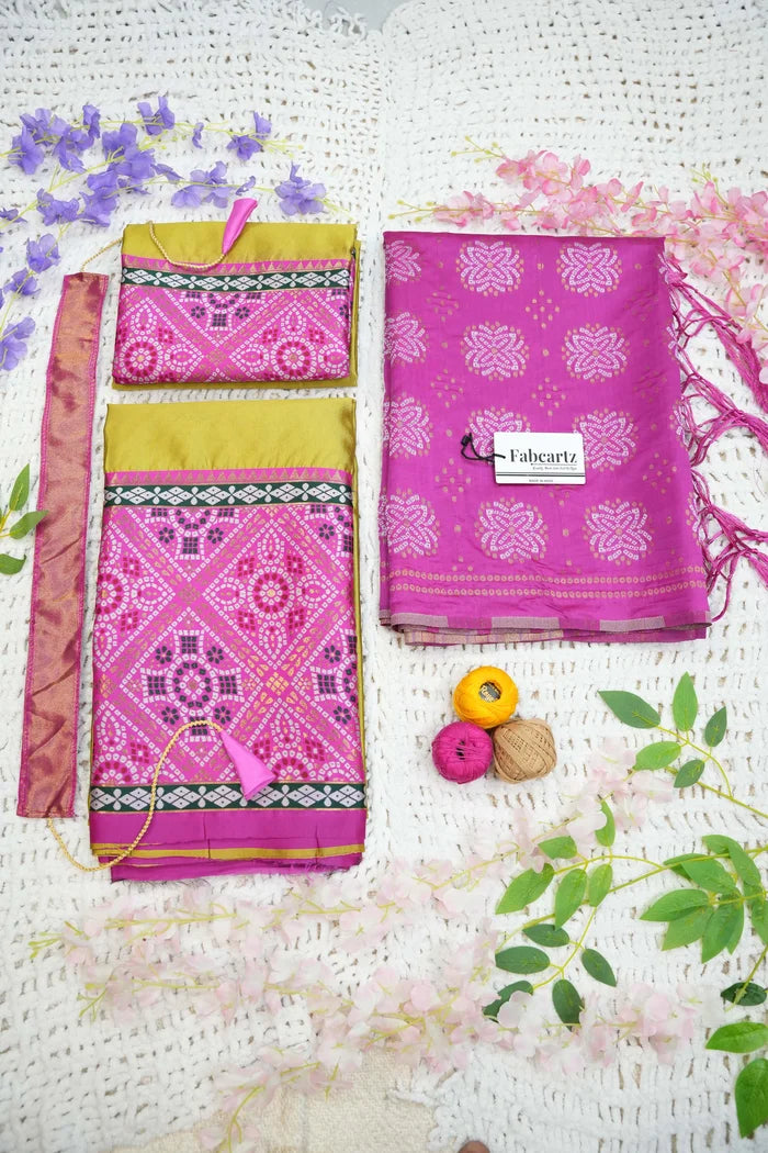 దక్షిణ భారత పండుగ సాంప్రదాయ హాఫ్ చీర (ఛవి)