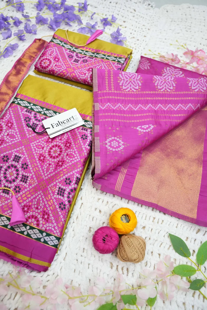 దక్షిణ భారత పండుగ సాంప్రదాయ హాఫ్ చీర (ఛవి)