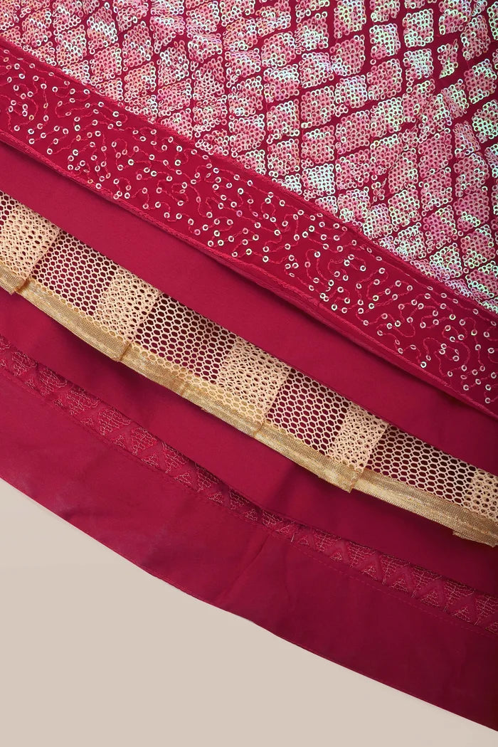 దక్షిణ భారత పండుగ సాంప్రదాయ హాఫ్ చీర (ఛవి)