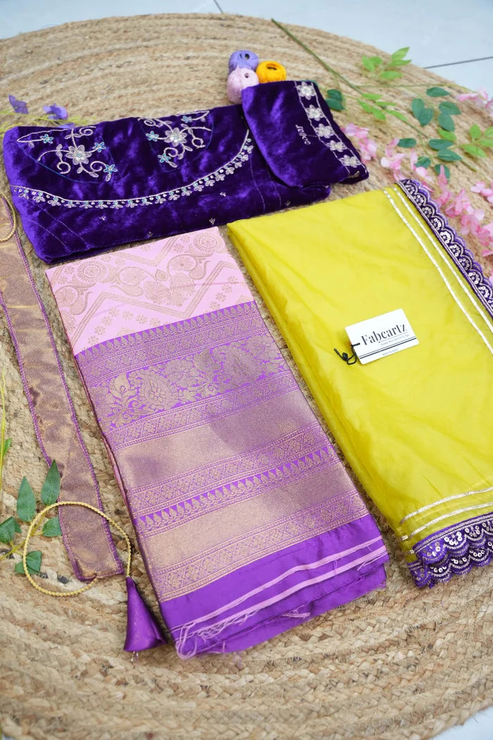 South Indian Festival Traditional Half Saree (Maheshmati)
