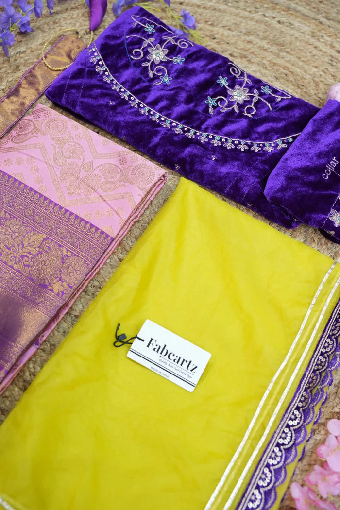 South Indian Festival Traditional Half Saree (Maheshmati)