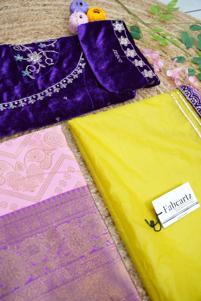 South Indian Festival Traditional Half Saree (Maheshmati)