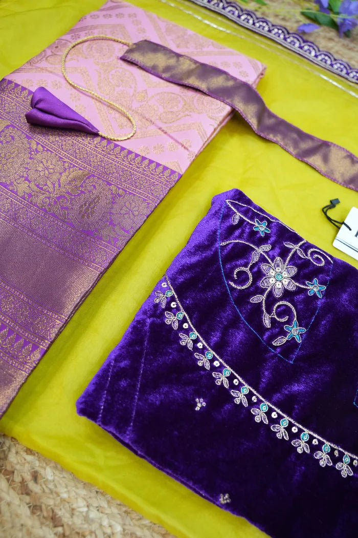 South Indian Festival Traditional Half Saree (Maheshmati)