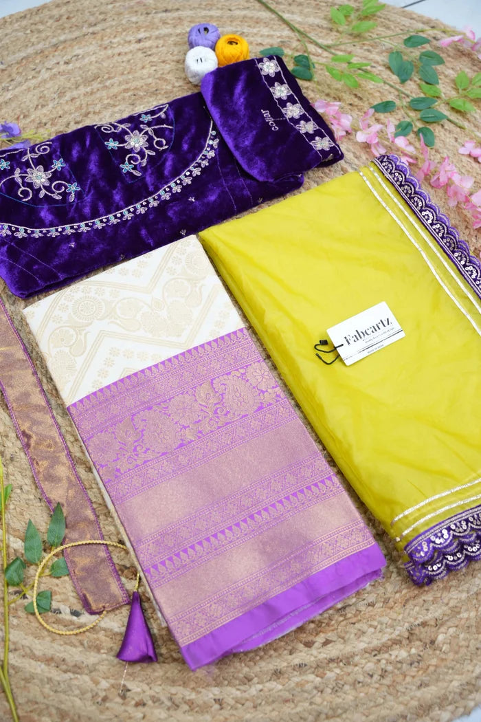 South Indian Festival Traditional Half Saree (Maheshmati)