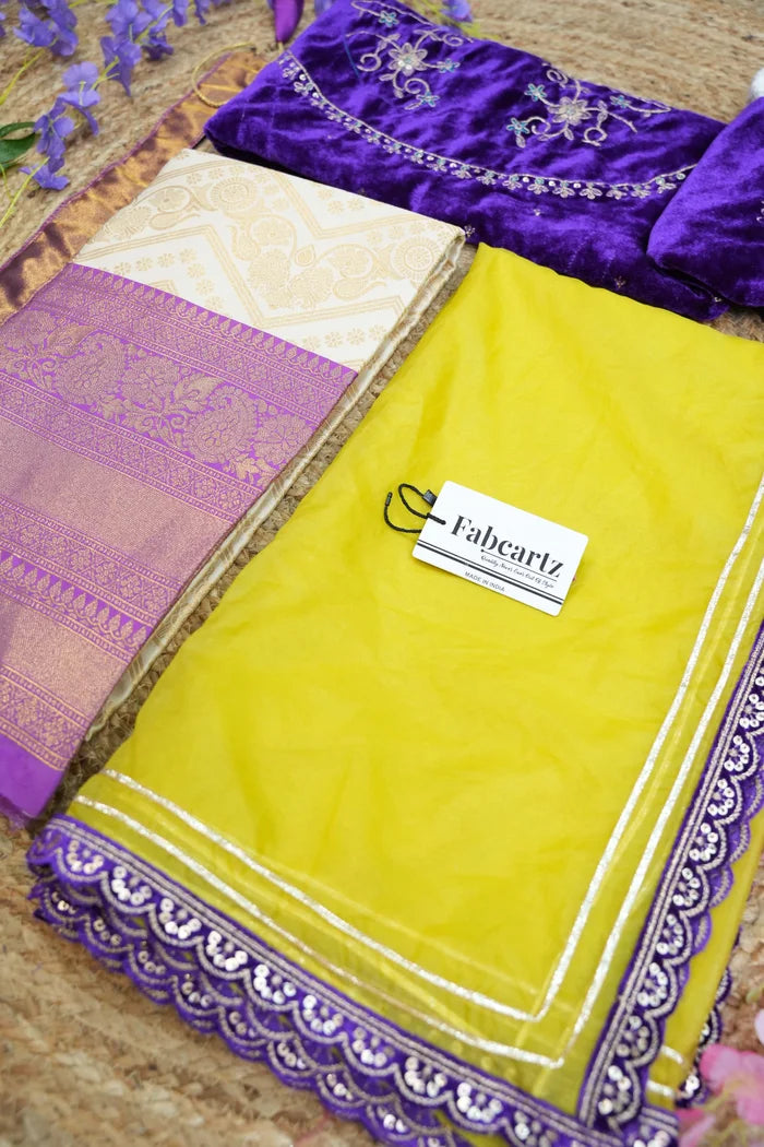 South Indian Festival Traditional Half Saree (Maheshmati)