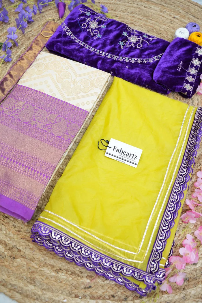 South Indian Festival Traditional Half Saree (Maheshmati)
