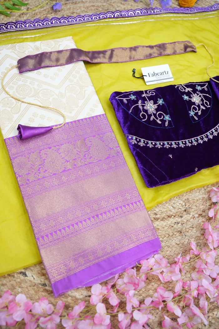 South Indian Festival Traditional Half Saree (Maheshmati)