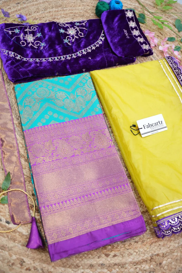 South Indian Festival Traditional Half Saree (Maheshmati)