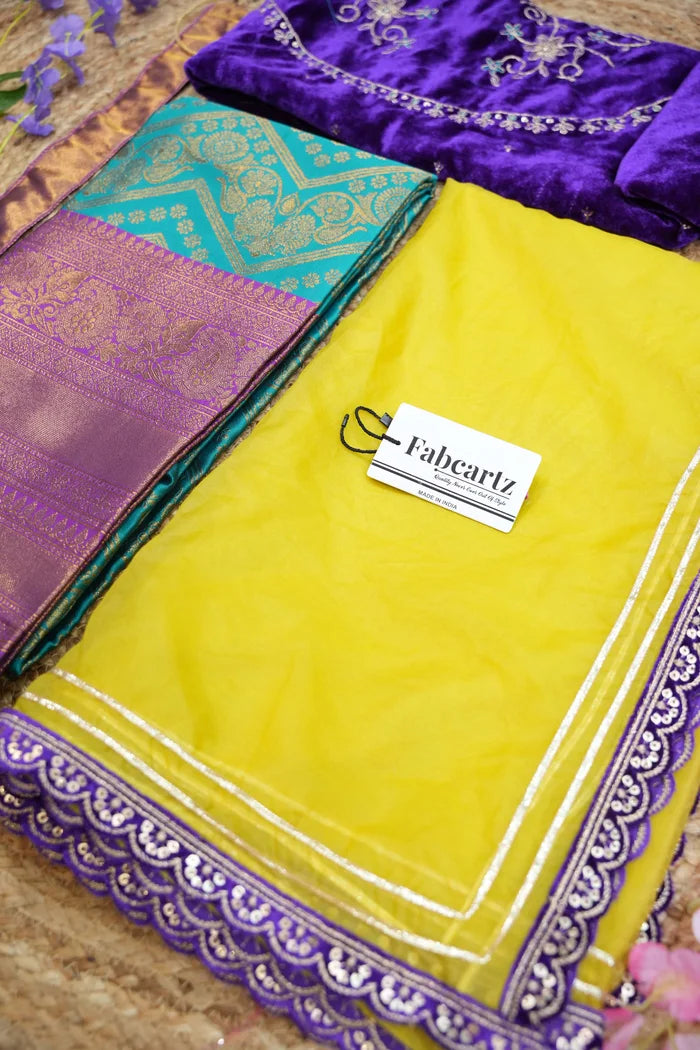 South Indian Festival Traditional Half Saree (Maheshmati)