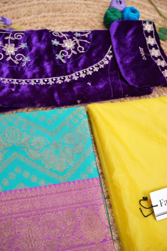 South Indian Festival Traditional Half Saree (Maheshmati)