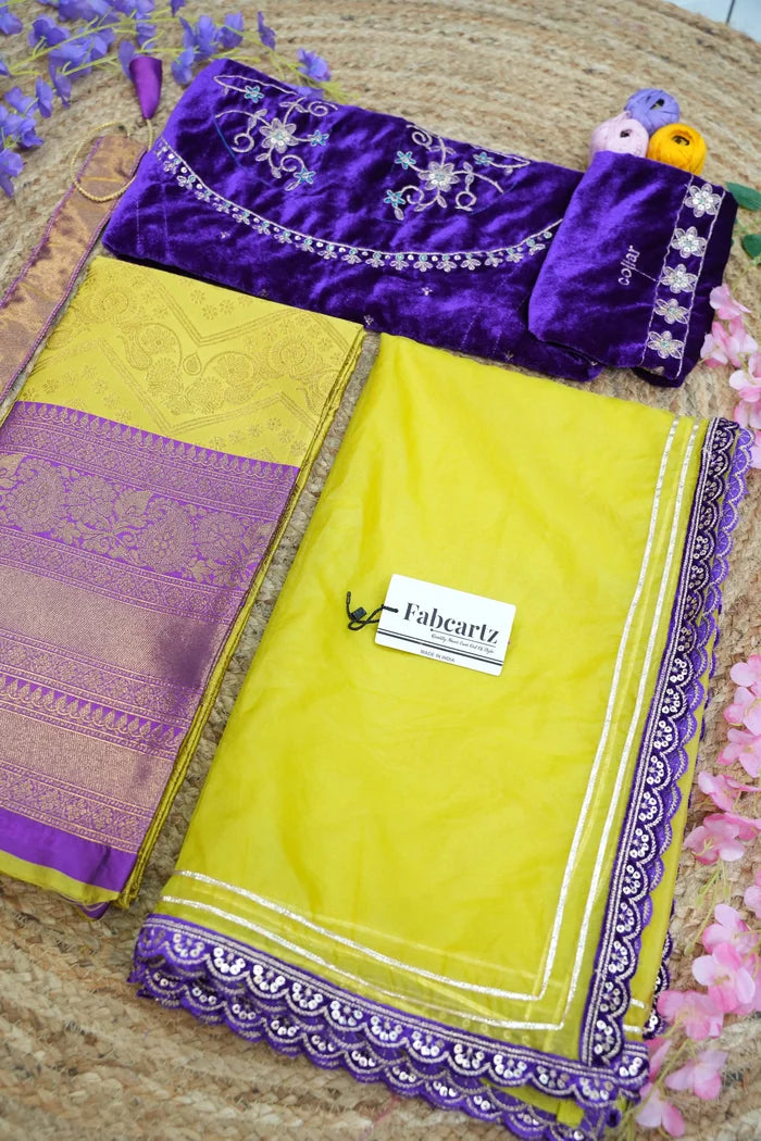 South Indian Festival Traditional Half Saree (Maheshmati)