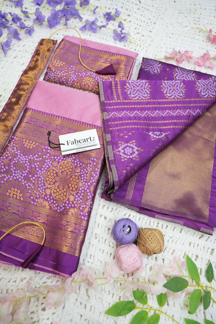 South Indian Festival Traditional Half Saree (PushpaBandhini)