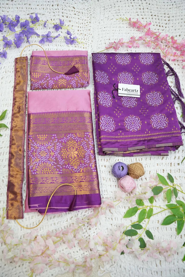 South Indian Festival Traditional Half Saree (PushpaBandhini)