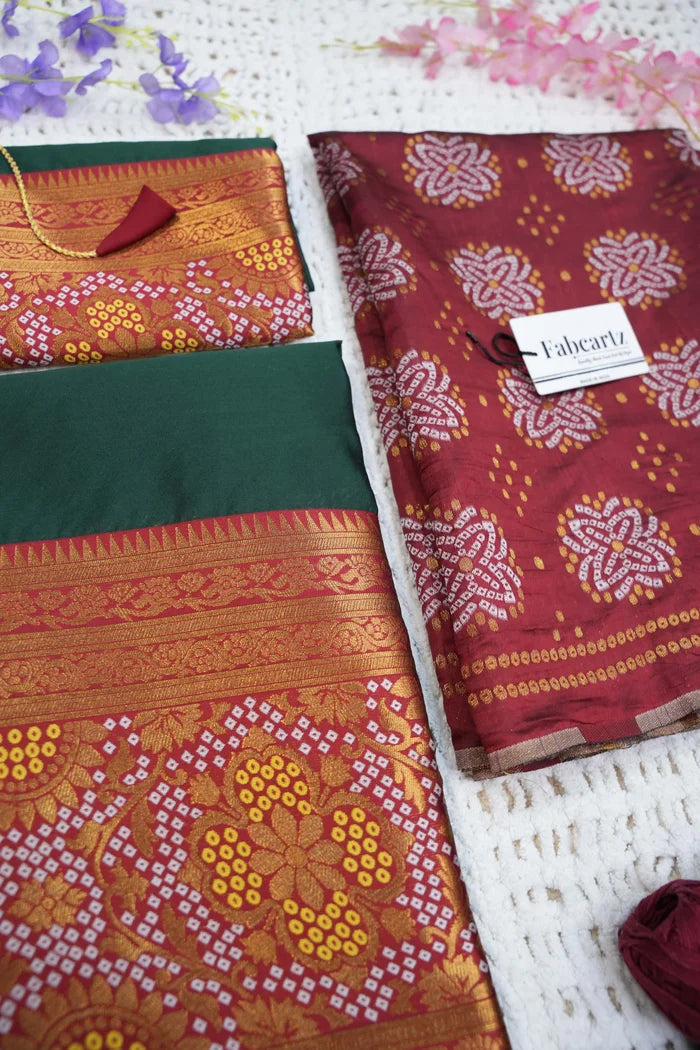 South Indian Festival Traditional Half Saree (PushpaBandhini)