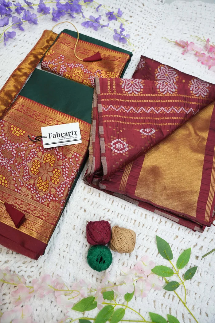 South Indian Festival Traditional Half Saree (PushpaBandhini)