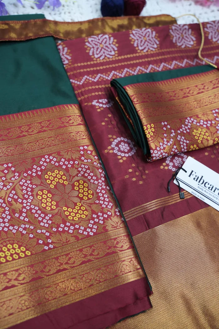 South Indian Festival Traditional Half Saree (PushpaBandhini)