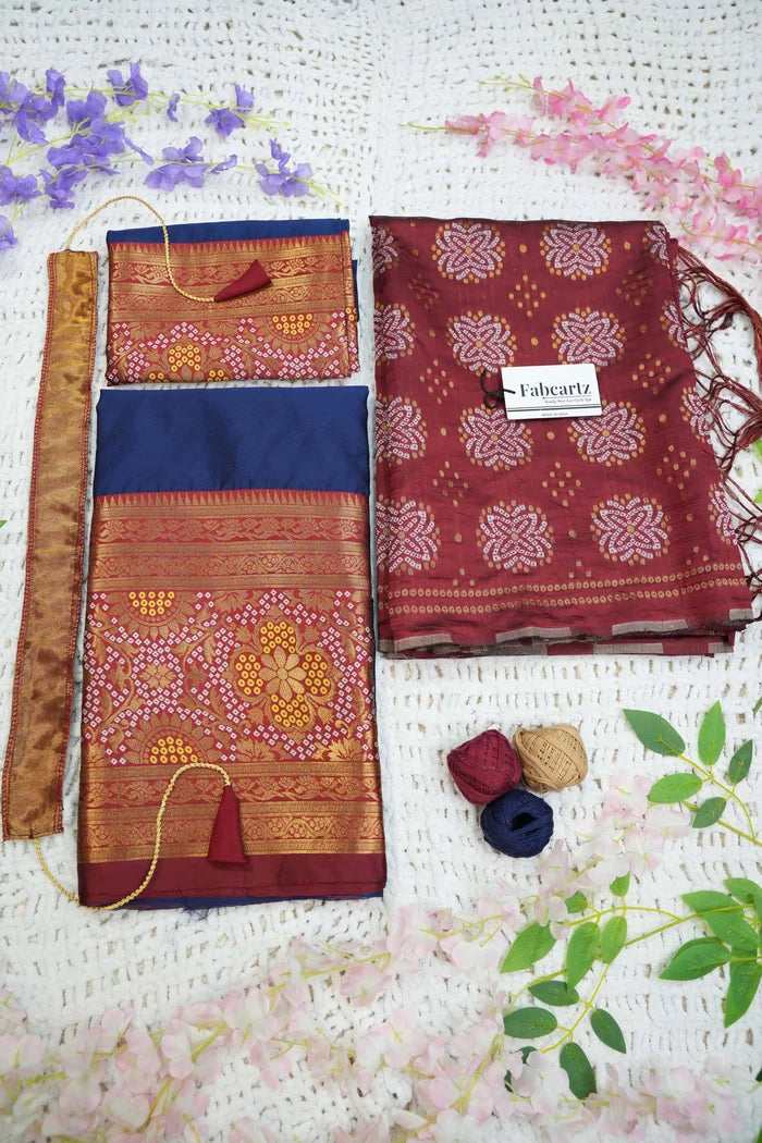 South Indian Festival Traditional Half Saree (PushpaBandhini)