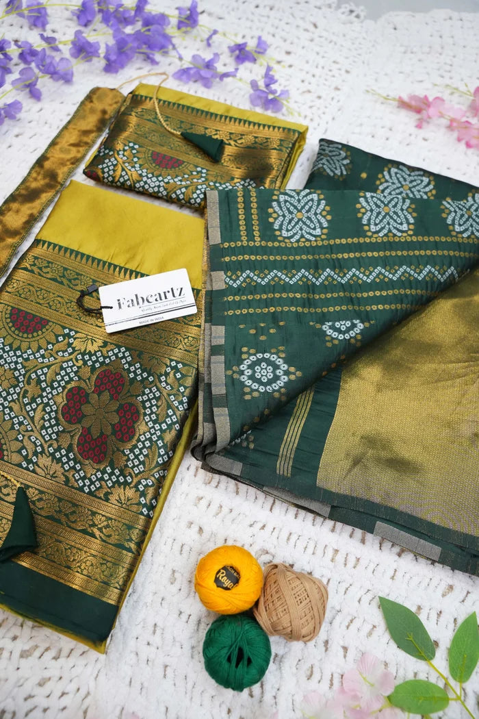 South Indian Festival Traditional Half Saree (PushpaBandhini)